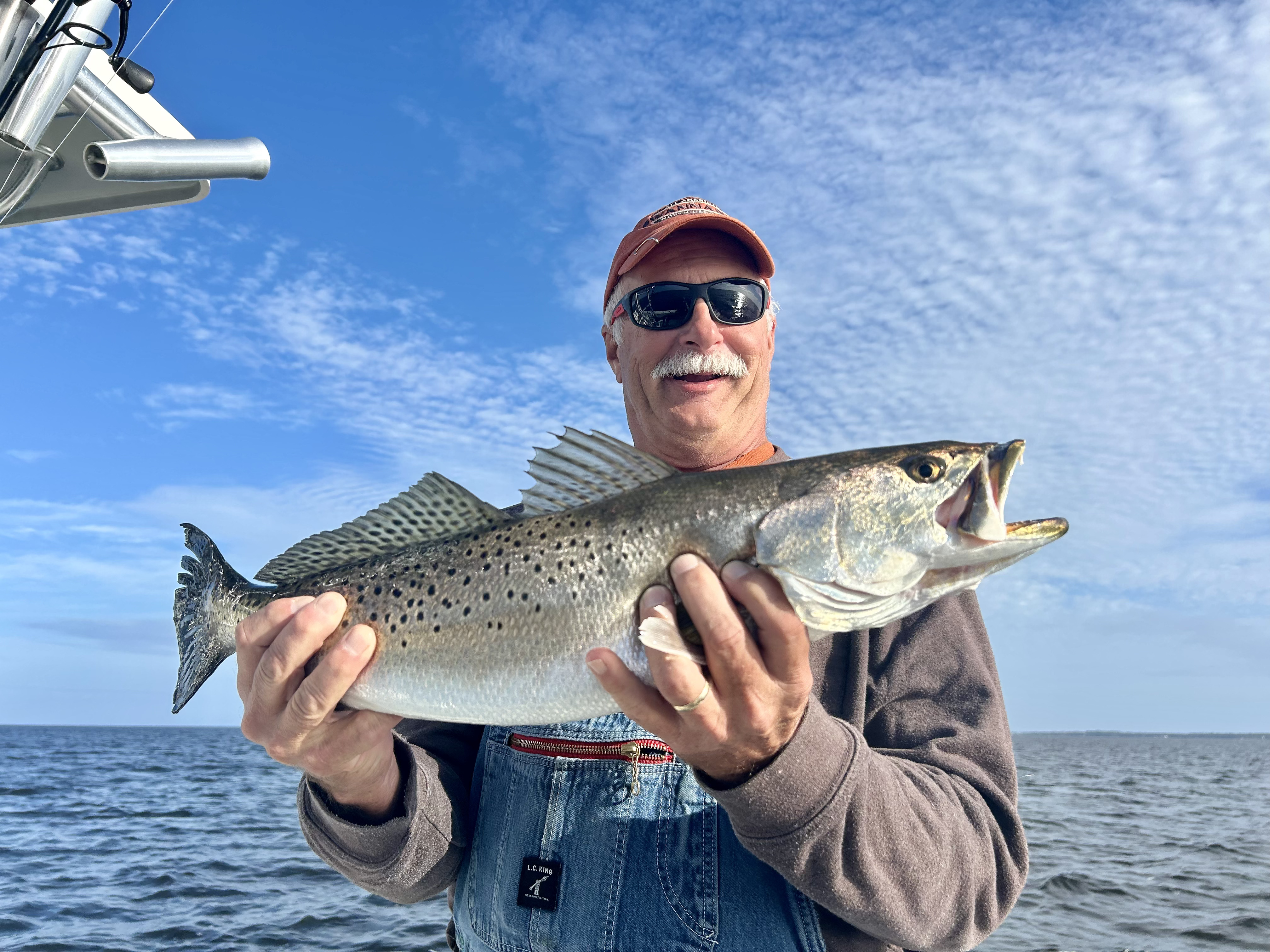 Mom and son with a beautiful redfish